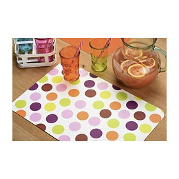 set de table pvc imprimé confetti multico