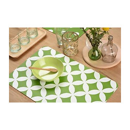 set de table pvc imprimé eliott vert