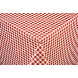 toile ciree vichy rouge au metre