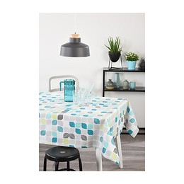 toile ciree vintage vert au metre