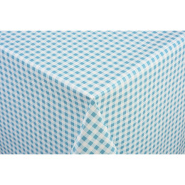 toile ciree vichy bleu au metre