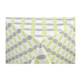 toile ciree luna orange au metre