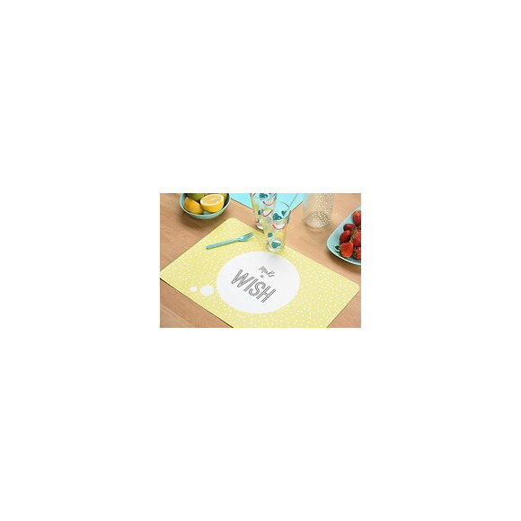 set de table pvc imprimé wish