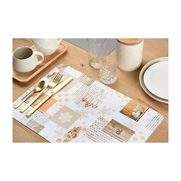 set de table pvc imprimé snow