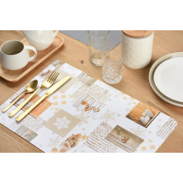set de table pvc imprimé snow