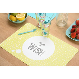set de table pvc imprimé wish