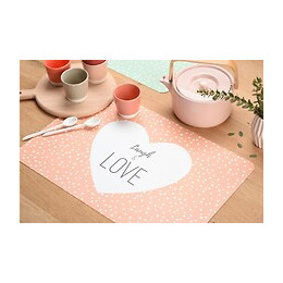 set de table pvc imprimé laugh