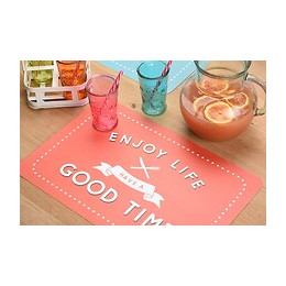 set de table pvc imprimé good time