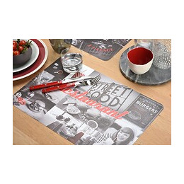 set de table pvc imprimé restaurant