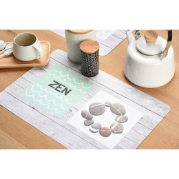 set de table pvc imprimé zen