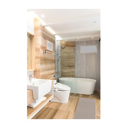 tapis multi usage uni taupe 65x40cm