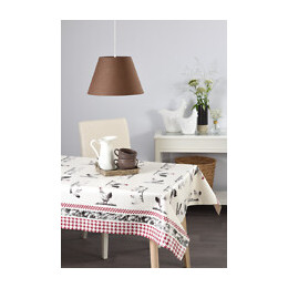 Nappe toile cirée coq au vin rectangle