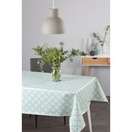 Nappe toile cirée circle mint ronde
