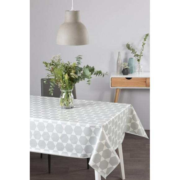 Nappe toile cirée caline grey rectangle
