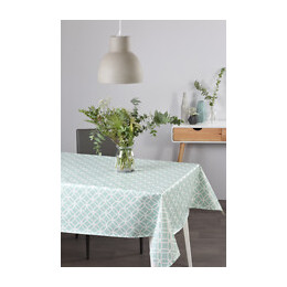 Nappe toile cirée circle mint carrée