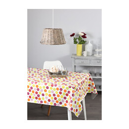 Nappe toile cirée confetti multico carrée