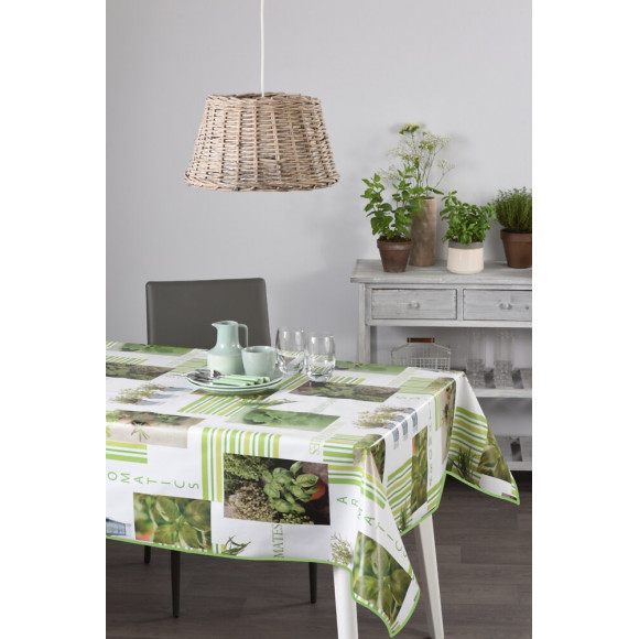 Nappe toile cirée aromatic ronde