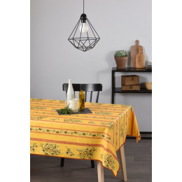 Nappe coton enduit clos des oliviers carrée