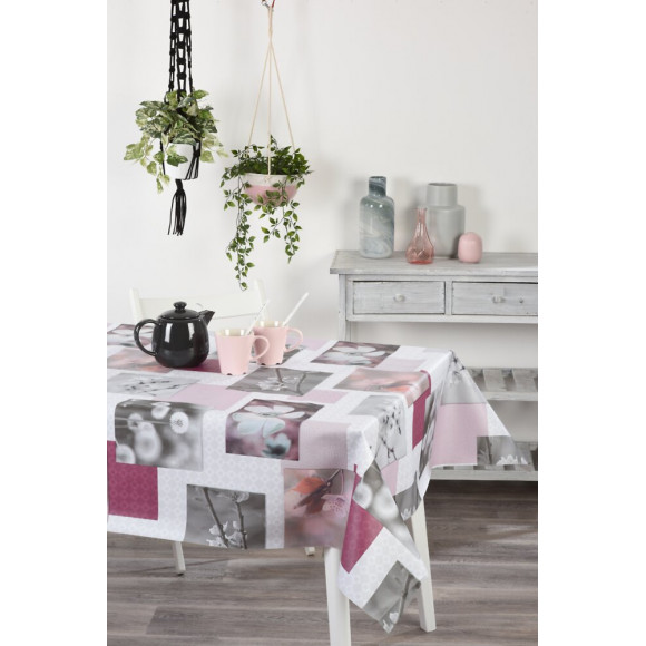 Nappe toile cirée romantic carrée