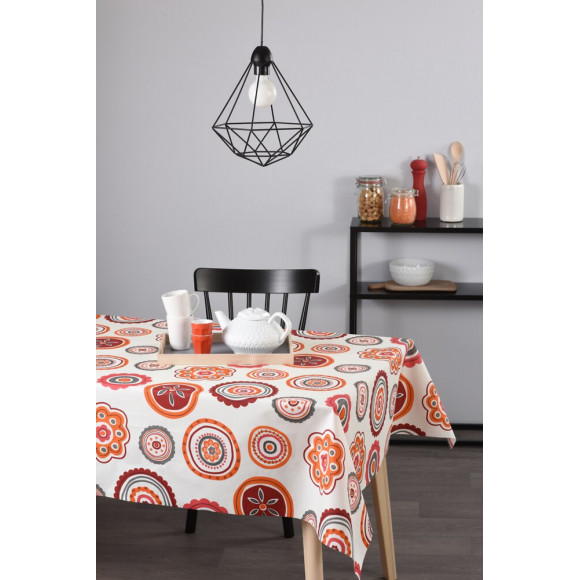 Nappe coton enduit seville acidulé ronde