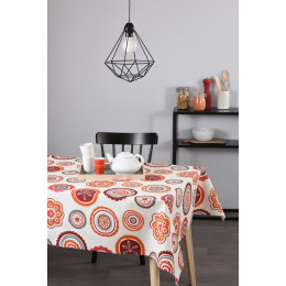 Nappe coton enduit seville acidulé carré