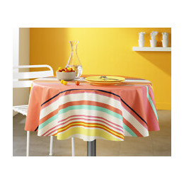 Nappe coton enduit imaelle automne ronde