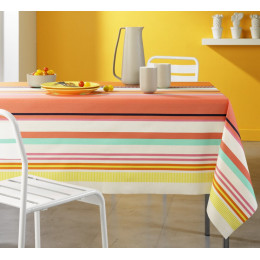 Nappe coton enduit imaelle automne carré