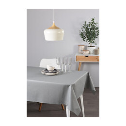 Nappe lin coton gris souris rectangle