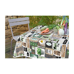 Nappe crystal transparent garden rectangle