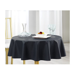 Nappe lin coton anthracite rectangle