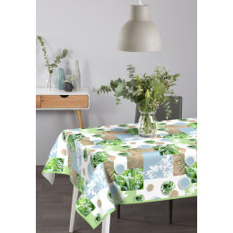 Nappe toile cirée fresh nature ovale