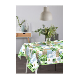 Nappe toile cirée fresh nature ovale