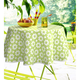 Nappe toile cirée christina vert rectangle