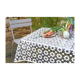 Nappe crystal transparent cristina white ronde