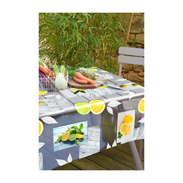 Nappe crystal transparent lemon rectangle