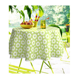 Nappe toile cirée christina vert rectangle