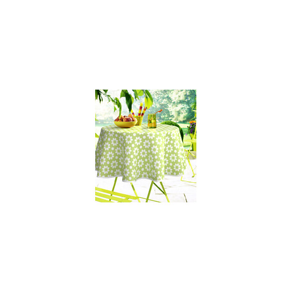 Nappe toile cirée christina vert rectangle