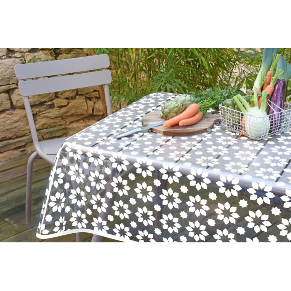 Nappe crystal transparent cristina white ronde