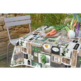 Nappe crystal transparent garden ronde