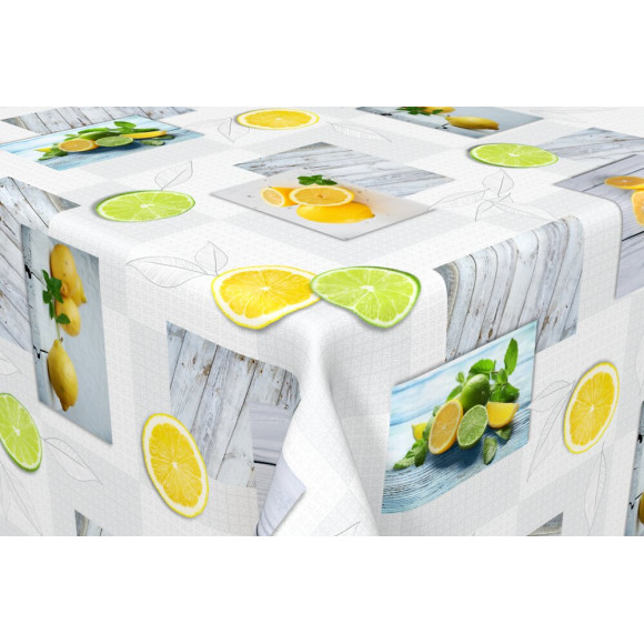 toile cirée lemon au metre