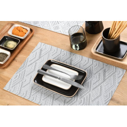 set de table tressé spider grey