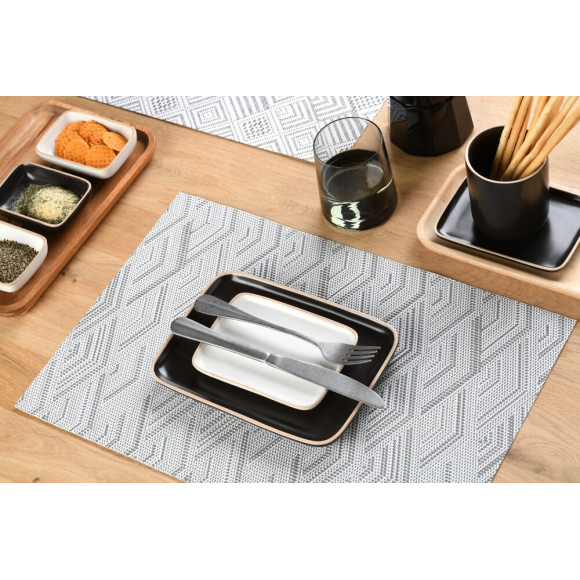 set de table tressé spider grey