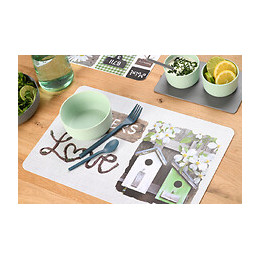 set de table pvc imprimé garden home