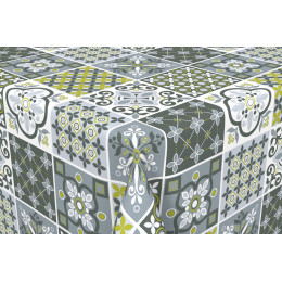 toile cirée revival gris au metre