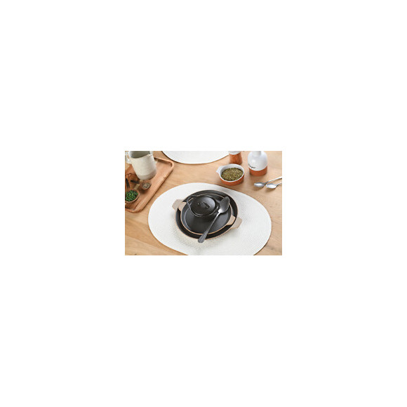 set de table tressé spiral ivory ovale