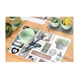 set de table pvc imprimé garden