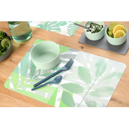 set de table pvc imprimé leaves