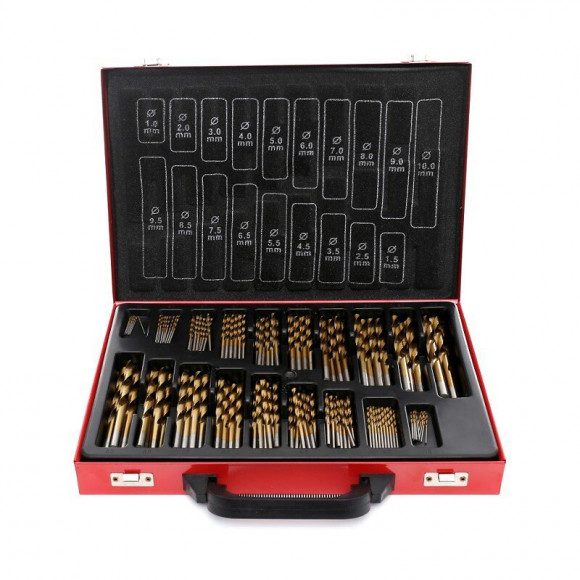 Dcraft - Jeu De Forets En Titan Ars Pour Métal - 170 Éléments - Jeu De Forets Professionnels En Valise - Or