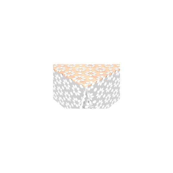 crystal transparent imprimé cristina white au metre