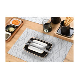 set de table tressé spider grey